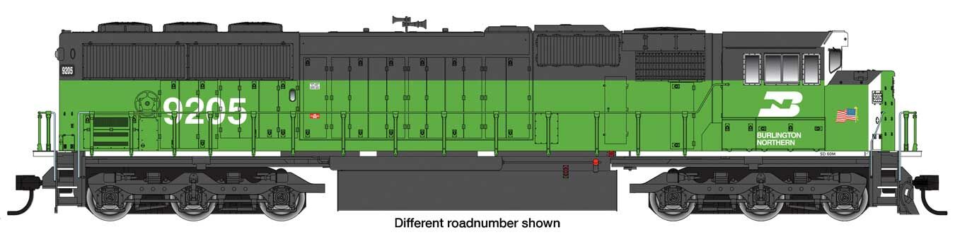 Walthers Mainline EMD SD60M Burlington Northern 9219 (DCC-Sound) WH910-20314