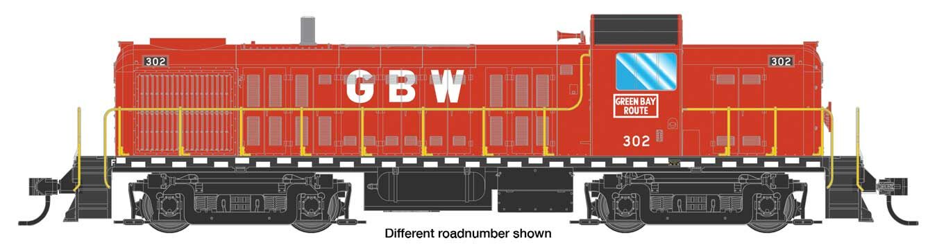 Walthers Mainline Alco RS-2 Green Bay & Western 302 (DCC-Sound) WH910-20707