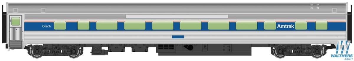 Walthers Mainline 85' Budd Passenger Car Large Window Coach Amtrak PhIV WH910-30013