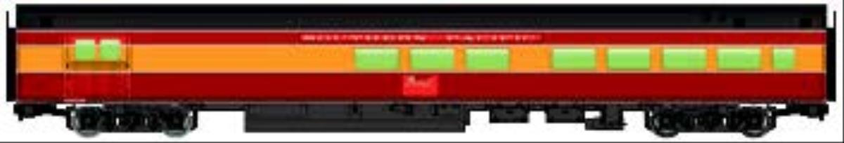 Walthers Mainline 85' Budd Passenger Baggage-Lounge Car Southern Pacific WH910-30064