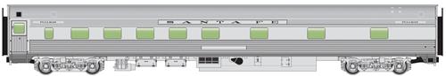 Walthers Mainline 85' Budd Passenger Car 10-6 Sleeper ATSF WH910-30102