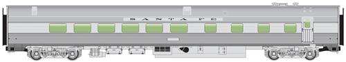 Walthers Mainline 85' Budd Passenger Car Diner ATSF WH910-30152