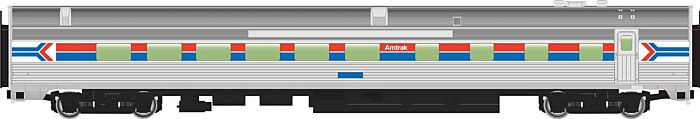 Walthers Mainline 85' Budd Passenger Car Diner Amtrak PhI WH910-30166