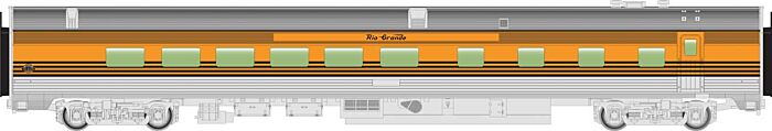 Walthers Mainline 85' Budd Passenger Car Diner D&RGW WH910-30167