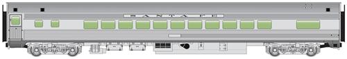 Walthers Mainline 85' Budd Small Window Coach ATSF WH910-30202