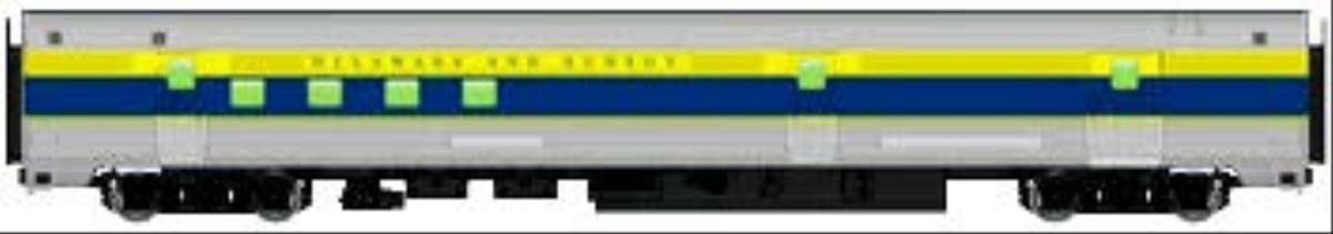 Walthers Mainline 85' Budd Passenger Baggage-RPO Car Delaware & Hudson WH910-30312