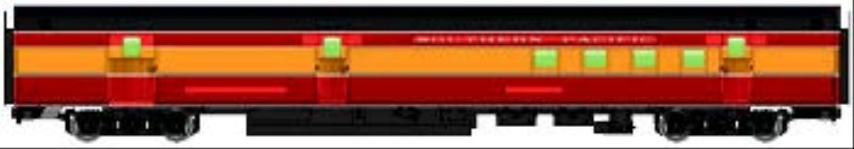 Walthers Mainline 85' Budd Passenger Baggage-RPO Car Southern Pacific WH910-30313