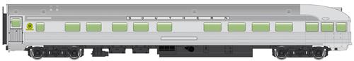 Walthers Mainline 85' Budd Observation Coach SOU WH910-30362