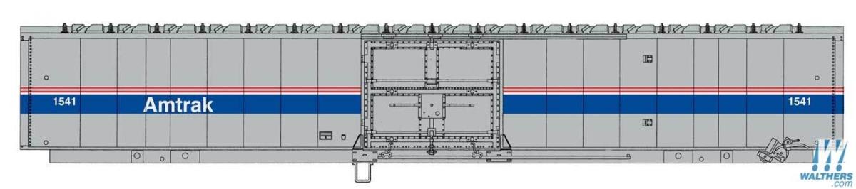 Walthers Mainline Material Handling Car MHC-2 Amtrak PhIV 1541 WH910-31101