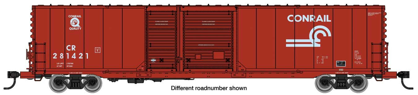 Walthers Mainline 60' PS Auto Parts Boxcar Conrail 281421 WH910-3228