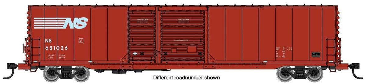 Walthers Mainline 60&#39; PS Auto Parts Boxcar Norfolk Southern 651026 WH910-3234