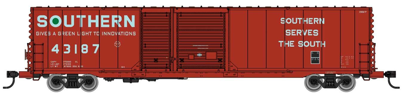 Walthers Mainline 60' PS Auto Parts Boxcar Southern Railway 43230 WH910-3238