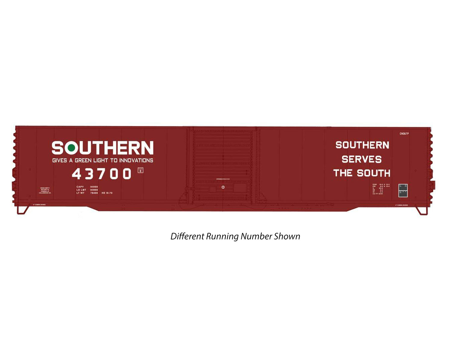 Walthers Mainline 60' PS Sgl Door Auto Parts Boxcar Southern Railway 43725 WH910-3370