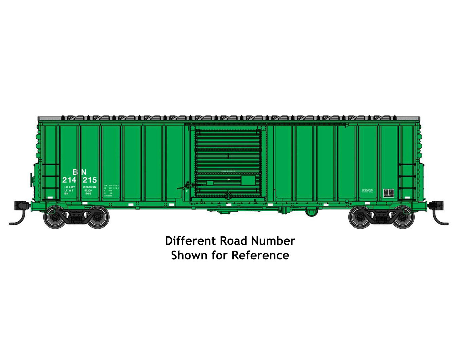 Walthers Mainline 50' ACF Ext Post Plate B Boxcar Burlington Northern 214589 WH910-46002