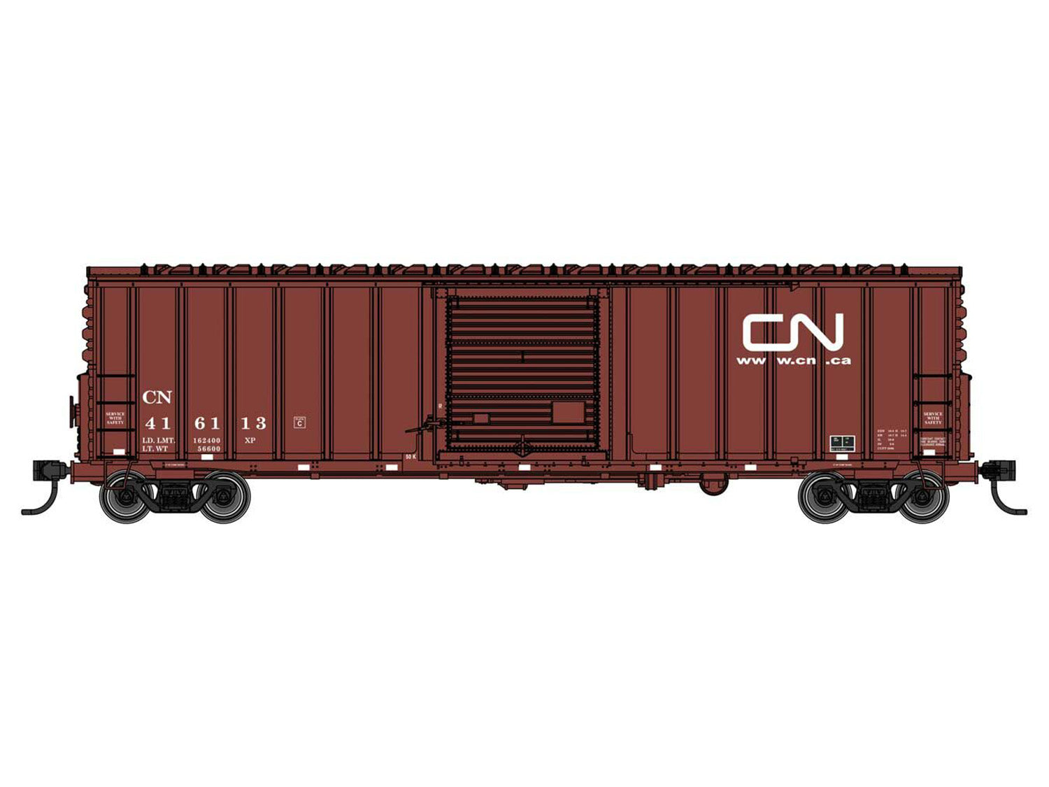 Walthers Mainline 50' ACF Ext Post Plate B Boxcar Canadian National 416113 WH910-46004