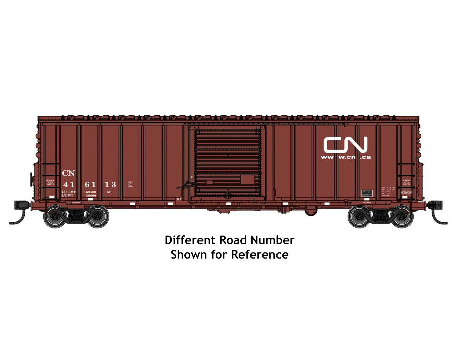 Walthers Mainline 50' ACF Ext Post Plate B Boxcar Canadian National 416182 WH910-46006