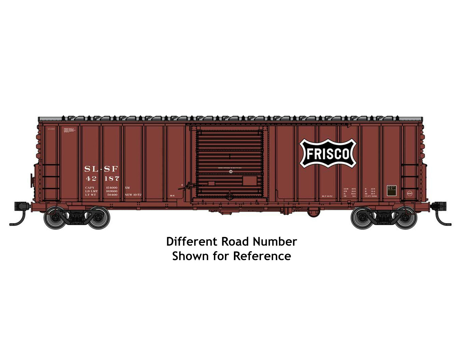 Walthers Mainline 50' ACF Ext Post Plate B Boxcar St Louis S Francisco 42410 WH910-46012