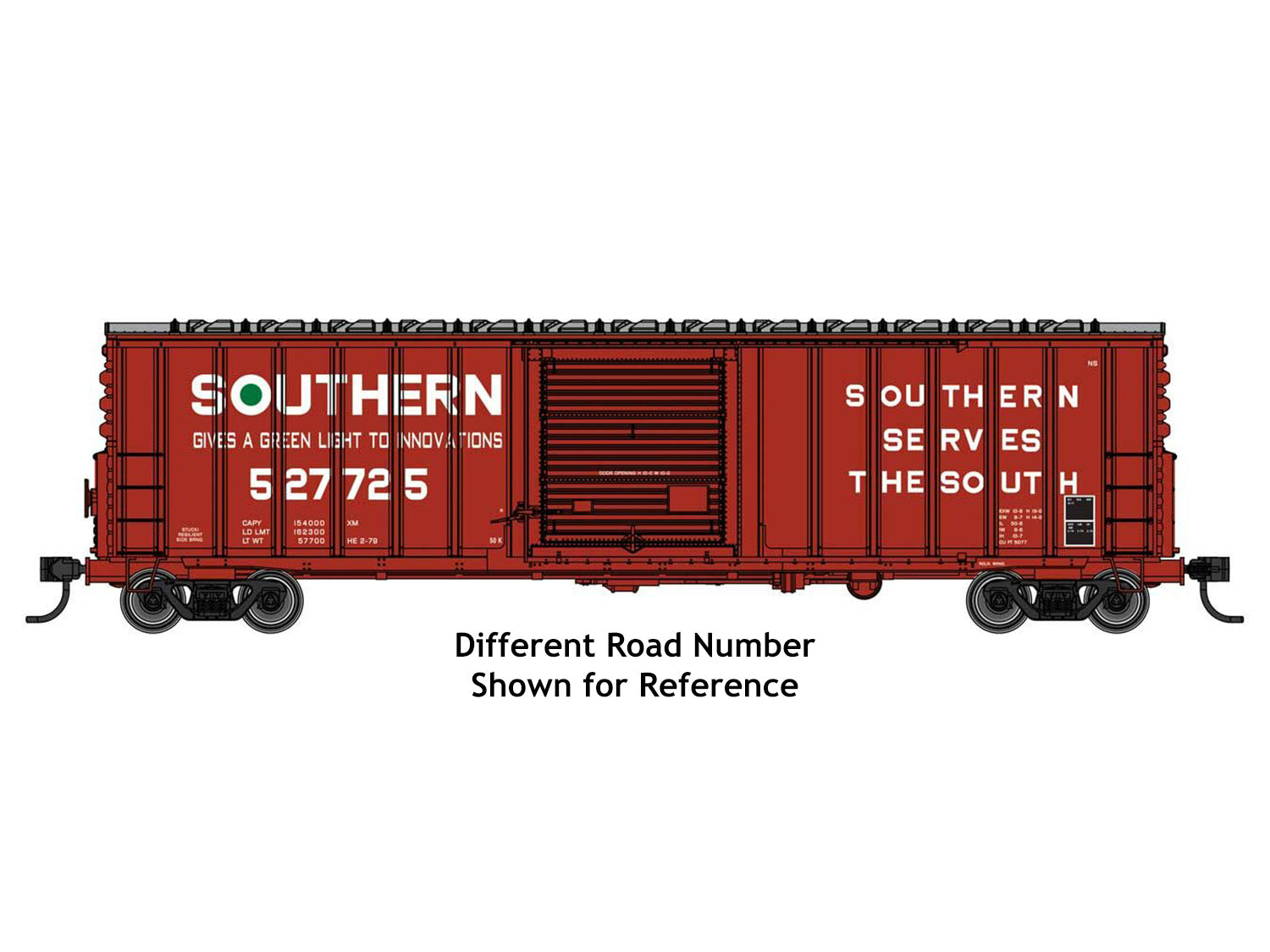 Walthers Mainline 50' ACF Ext Post Plate B Boxcar Southern Railway 527736 WH910-46023
