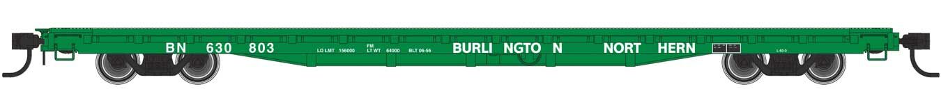 Walthers Mainline 60' PS Flatcar Burlington Northern 630803 WH910-5387