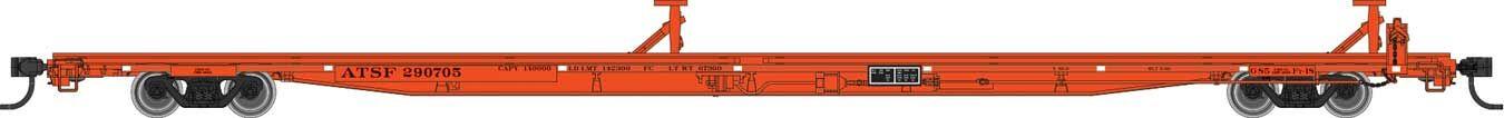 Walthers Mainline 85' General American G85 Flatcar Santa Fe 290705 WH910-5547