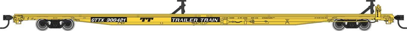 Walthers Mainline 85' General American G85 Flatcar GTTX Yellow 300421 WH910-5555