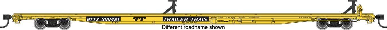 Walthers Mainline 85' General American G85 Flatcar GTTX Yellow 300444 WH910-5556