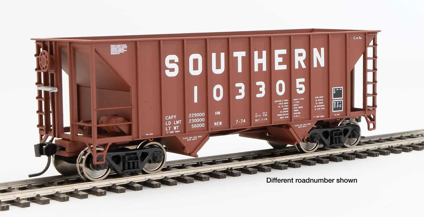 Walthers Mainline 34' 100t 2 Bay Hopper Southern Railway Brown 103499 WH910-56623