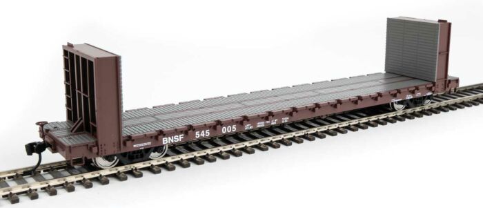 Walthers Mainline 60' PS Bulkhead Flatcar BNSF Railway 545005 WH910-5857