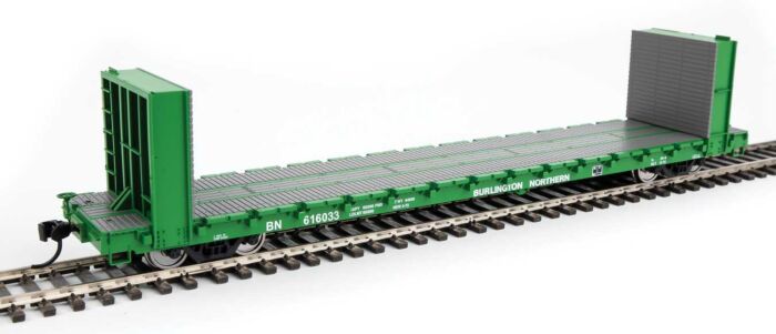 Walthers Mainline 60' PS Bulkhead Flatcar Burlington Northern 616033 WH910-5861