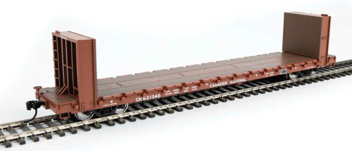 Walthers Mainline 60' PS Bulkhead Flatcar Canadian National 621333 WH910-5865