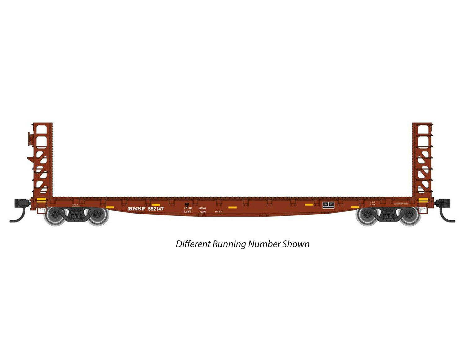 Walthers Mainline 53' GSC Bulkhead Flatcar BNSF 552152 WH910-5923