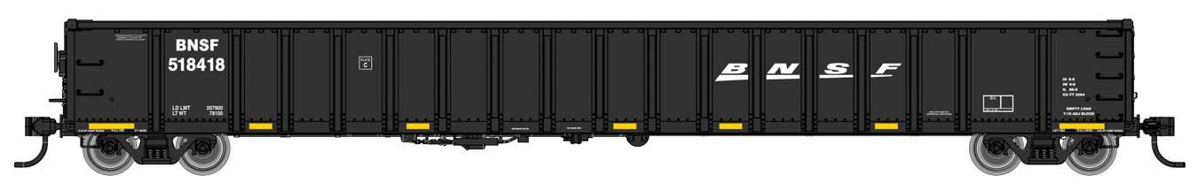 Walthers Mainline 68' Railgon Gondola BNSF Railway 518418 WH910-6433