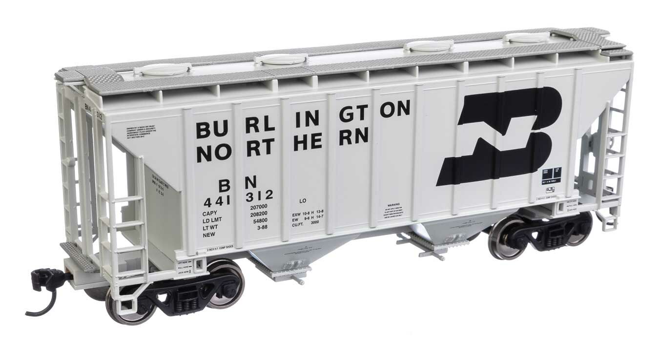 Walthers Mainline 37' 2 Bay Covered Hopper Burlington Northern 441312 WH910-7974