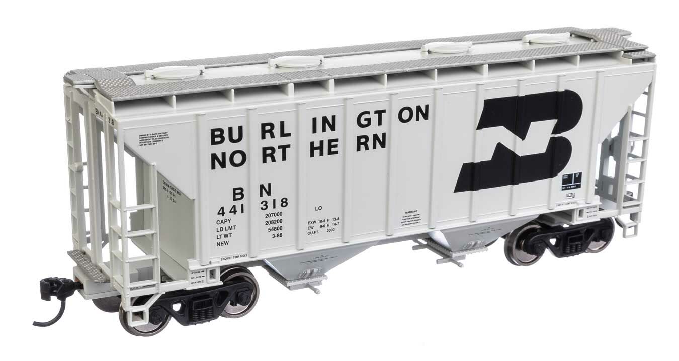 Walthers Mainline 37' 2 Bay Covered Hopper Burlington Northern 441318 WH910-7975