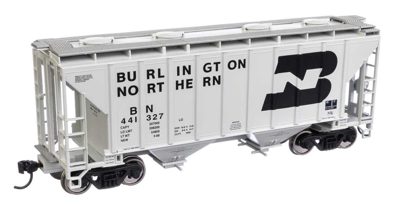 Walthers Mainline 37' 2 Bay Covered Hopper Burlington Northern 441327 WH910-7977