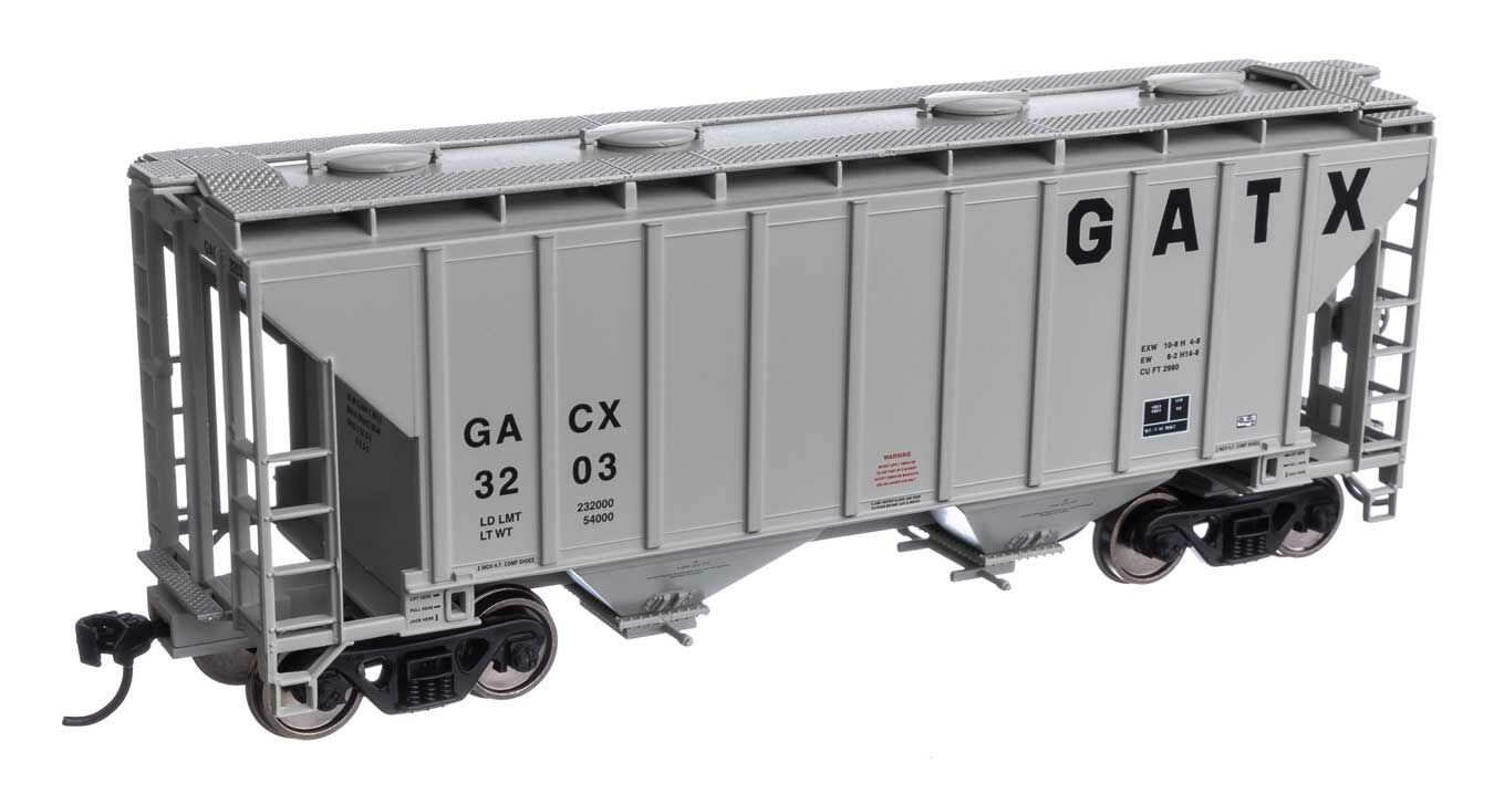 Walthers Mainline 37' 2 Bay Covered Hopper GATX Corporation 3203 WH910-7986