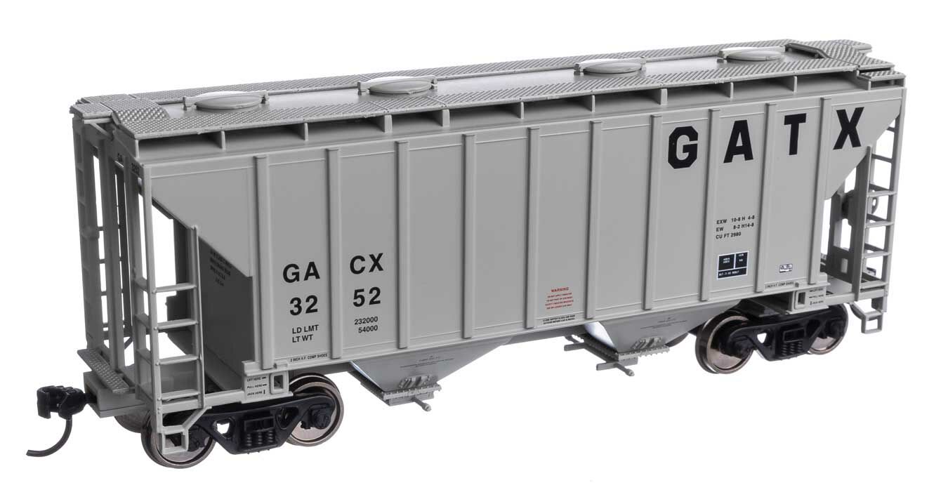 Walthers Mainline 37' 2 Bay Covered Hopper GATX Corporation 3252 WH910-7987