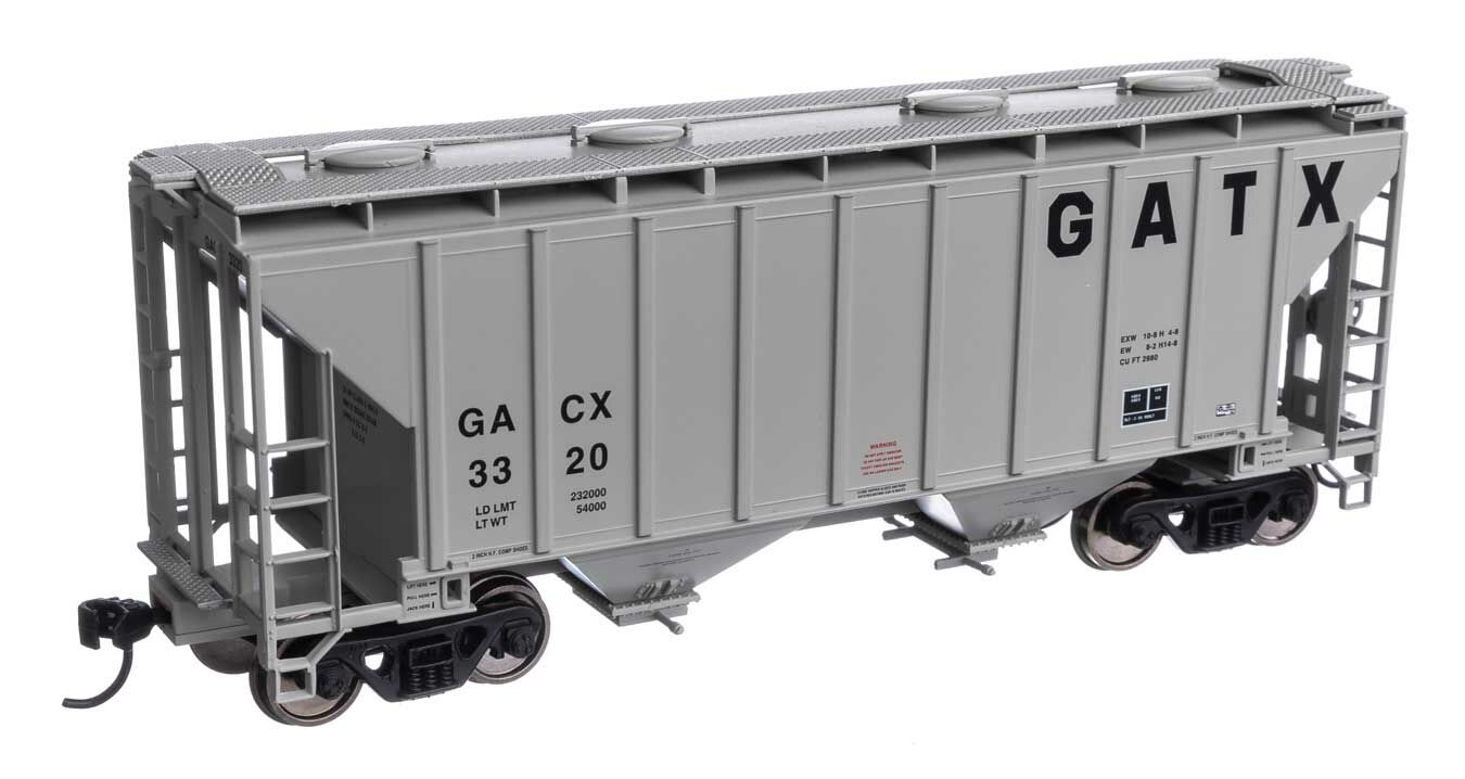 Walthers Mainline 37' 2 Bay Covered Hopper GATX Corporation 3320 WH910-7988