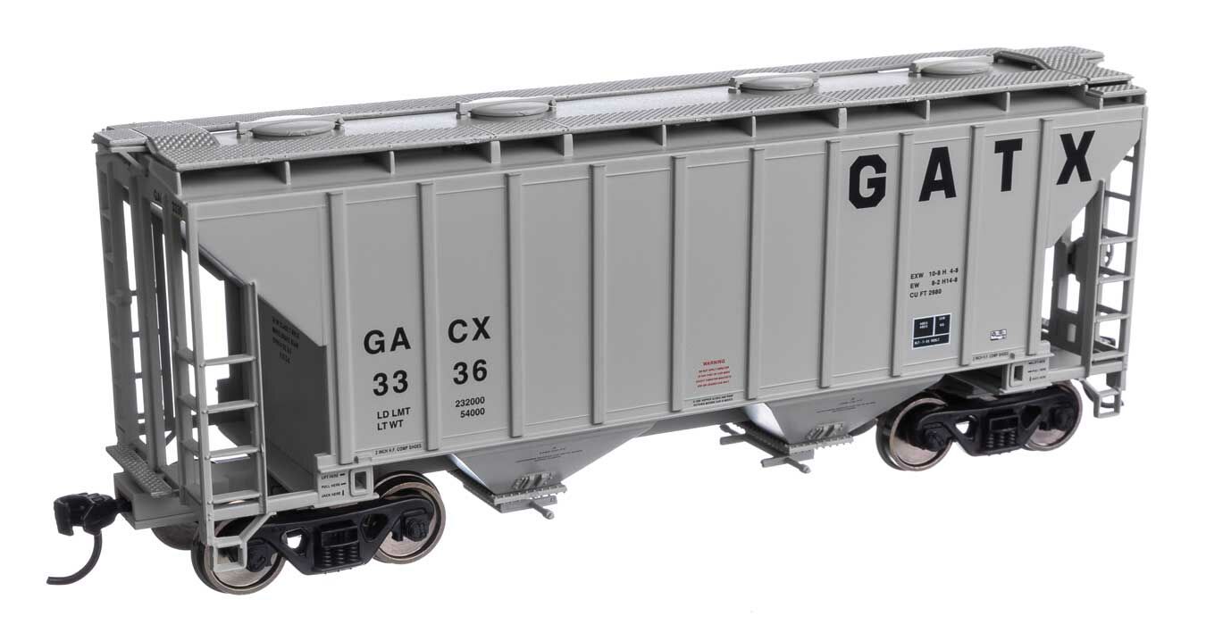 Walthers Mainline 37' 2 Bay Covered Hopper GATX Corporation 3336 WH910-7989