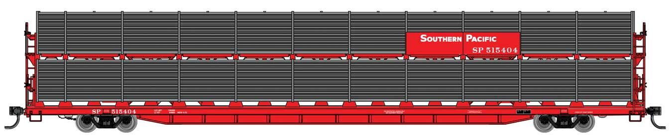 Walthers Mainline 89' Flatcar w/Bi-Level Auto Rack Southern Pacific 515404 WH910-8125