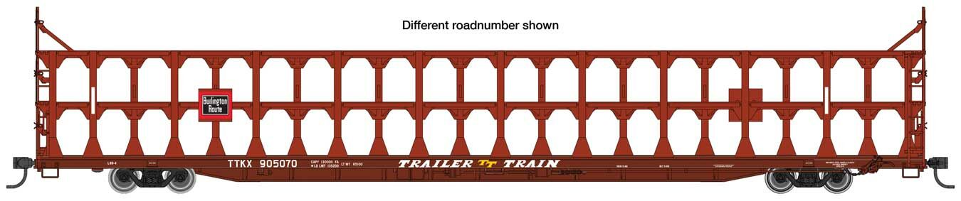 Walthers Mainline Tri-Level Auto Rack Chicago Burlington & Quincy 905094 WH910-8204