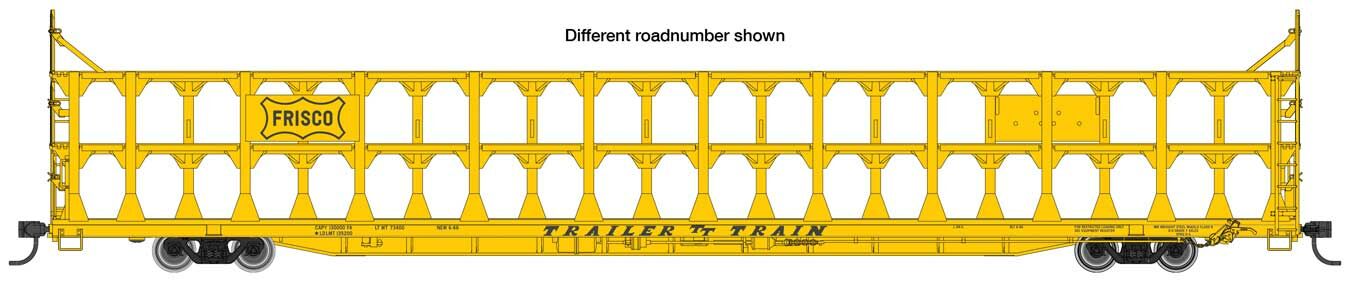 Walthers Mainline Tri-Level Auto Rack St Louis San Francisco 913646 WH910-8220