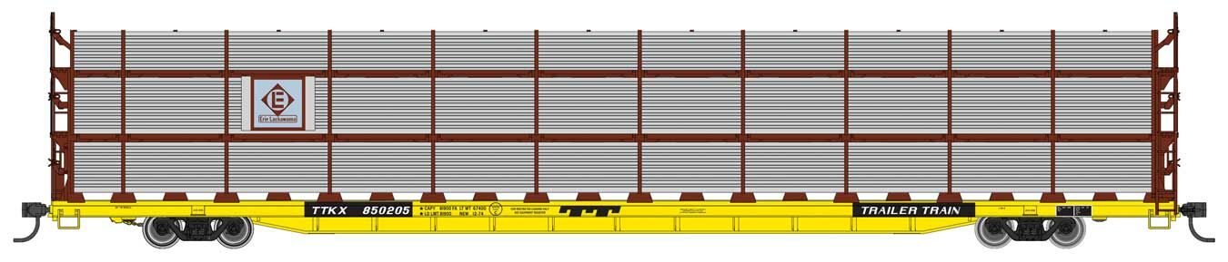 Walthers Mainline 89' Flatcar w/Auto Rack Erie Lackawanna/TTKX 850205 WH910-8313