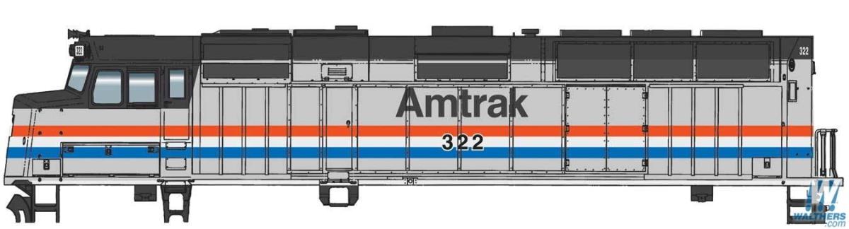 Walthers Mainline EMD F40PH Locomotive Amtrak PhIII 322 WH910-9465