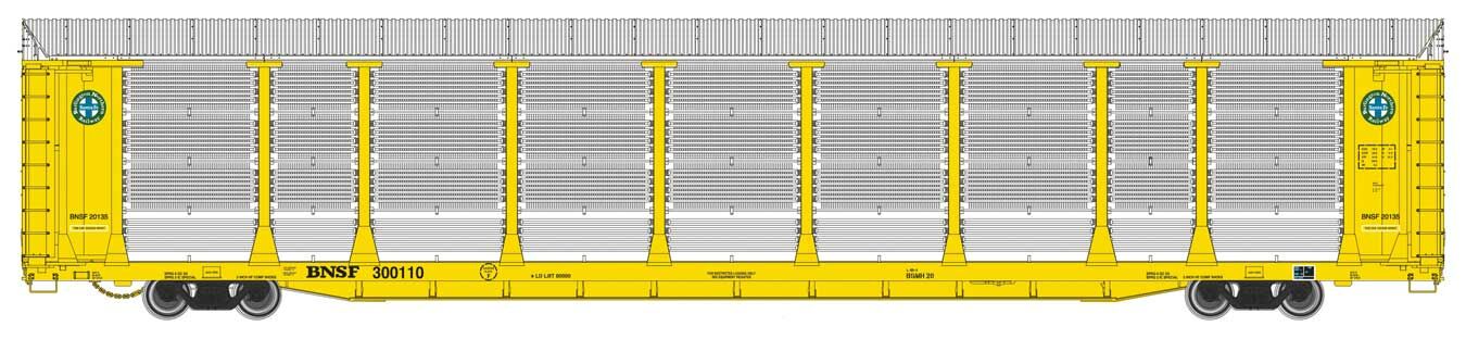 Walthers Proto 89' Thrall Bi-Level Car Carrier BNSF 300110 WH920-101504