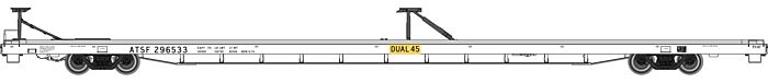 Walthers Proto 89' Bethlehem Flush-Deck Flatcar Santa Fe 296533 WH920-104212