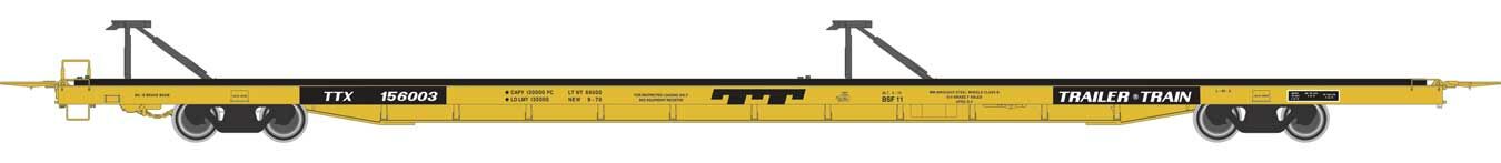 Walthers Proto 89' Bethlehem Flush-Deck Flatcar TTX 156255 WH920-104225