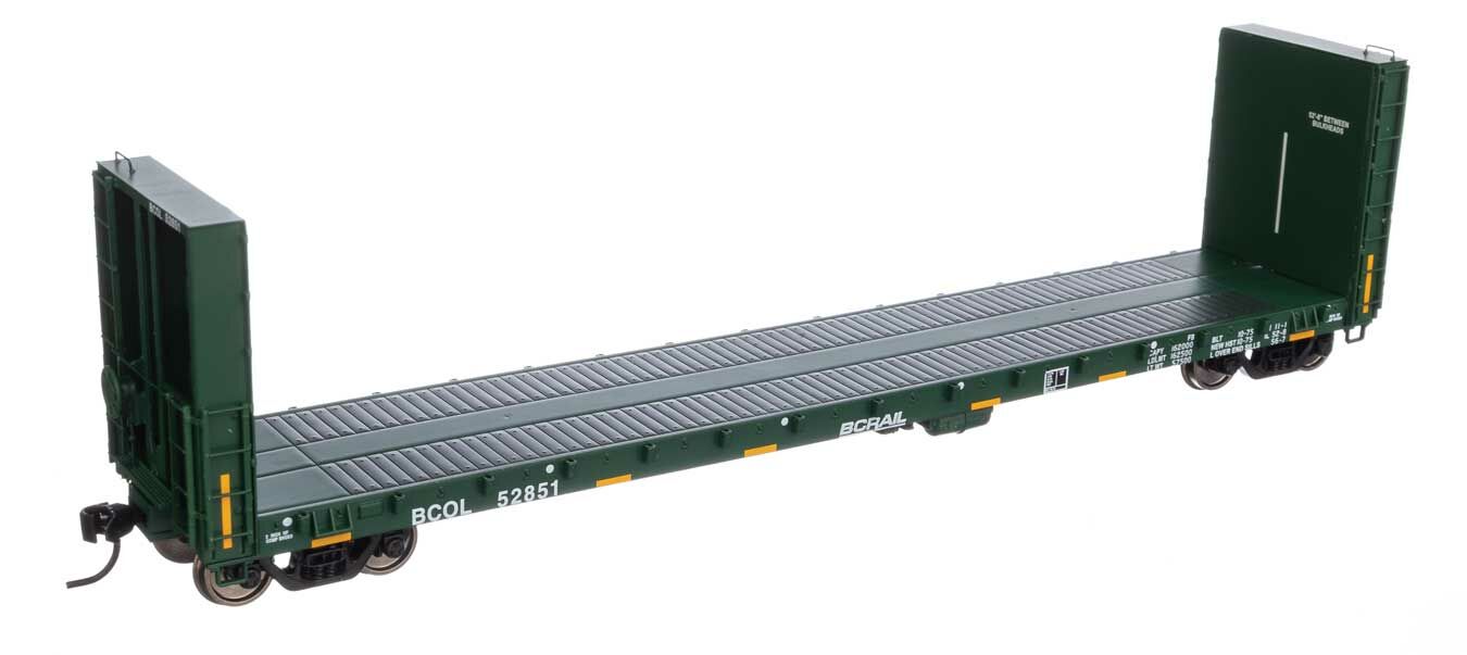 Walthers Proto 50' CC&F Bulkhead Flatcar BCOL 52851 WH920-104345