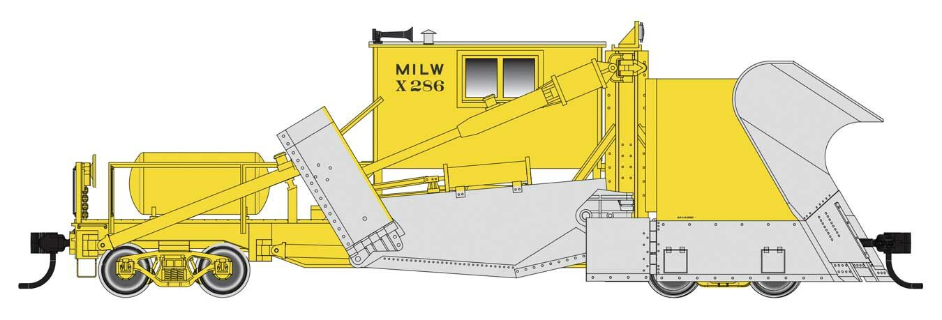 Walthers Proto Jordan Spreader Milwaukee Road X-286 WH920-110129