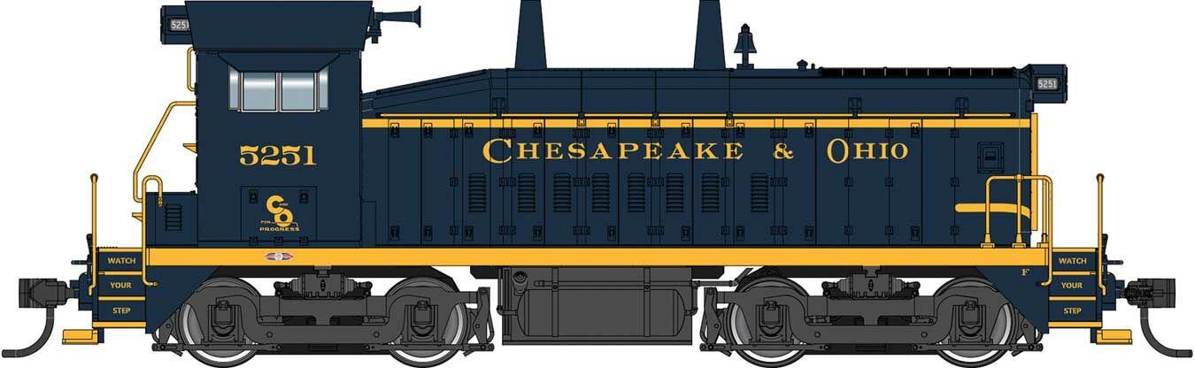 Walthers Proto EMD SW9 Chesapeake & Ohio 5251 (DCC-Sound) WH920-41501